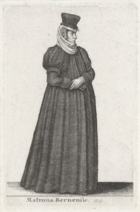 Matrona Bernensis by Wenceslaus Hollar, created 1644, in paper; etching. Download this artwork as a high-resolution wallpaper for desktop, tablet, or mobile. — Painting Picture