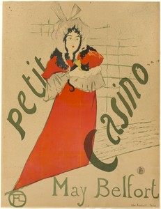 May Belfort by Henri de Toulouse-Lautrec, created 1895, in Color lithograph poster on tan wove paper. Download this artwork as a high-resolution wallpaper for d — Illustration Wallpaper