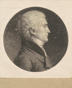 Meriwether Lewis by Charles B. J. Févret de Saint-Mémin, created 1802, in mezzotint and engraving in black on wove paper mounted to brown wove paper. Download t