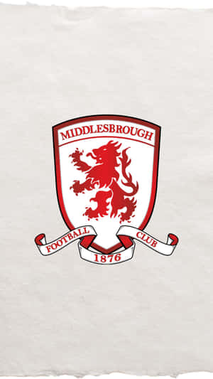 Middlesbrough Football Club crest with red lion on textured paper. — Tyrese Haliburton Picture