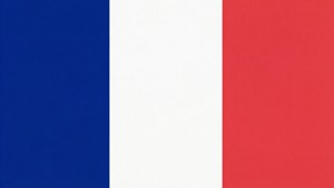 A minimalist French flag with clean vertical stripes on a plain background. — France flag Wallpaper