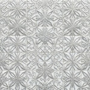 Gray textured snowflake pattern wallpaper with repeating geometric tiles. — Snowflake Background