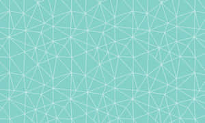 Blågrøn baggrund med hvidt geometrisk trekant mønster — Mint Wallpapers