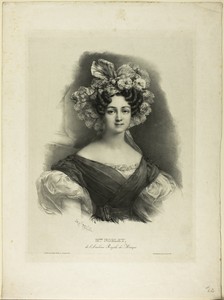 Mlle. Noblet by Pierre Louis Henri Grévedon, created 1829/30, in Lithograph in black on cream China paper laid, down on cream wove paper. Download this artwork — Pierre Louis Henri Grévedon Wallpaper