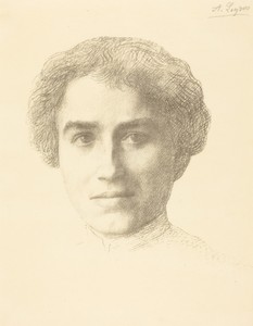 Mlle. Simpson by Alphonse Legros, in transfer lithograph?. Download this artwork as a high-resolution wallpaper for desktop, tablet, or mobile. — Alphonse Legros Wallpaper