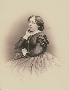 Mme Stevens by Nadar [Gaspard Félix Tournachon], created 1860–1861. Download this artwork as a high-resolution wallpaper for desktop, tablet, or mobile. — Painting Picture