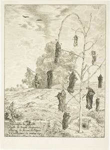 Moles by Félix Henri Bracquemond, created 1854, in Etching in black on ivory laid paper. Download this artwork as a high-resolution wallpaper for desktop, table — Illustration Background