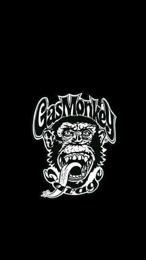 GasMonkey garage logo featuring a roaring monkey face.