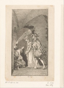 Morgus en Karly by Daniel Nikolaus Chodowiecki, created 1783, in paper; etching. Download this artwork as a high-resolution wallpaper for desktop, tablet, or mo — Daniel Nikolaus Chodowiecki Wallpaper