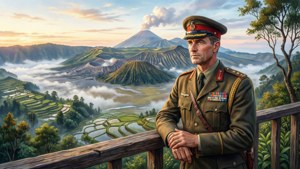 Esser als jonge officier in de Java-vallei