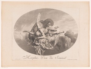 Morpheus by Nicolas de Poilly (I), created 1636 - 1696, in paper; etching. Download this artwork as a high-resolution wallpaper for desktop, tablet, or mobile. — Nicolas de Poilly (I) Wallpaper