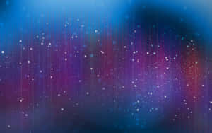 Cosmic background with glowing particles falling through blue and purple space. — Abstract Motion Wallpaper