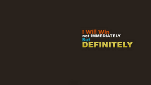 Motivational quote text saying I Will Win not IMMEDIATELY But DEFINITELY — Motivational PNG
