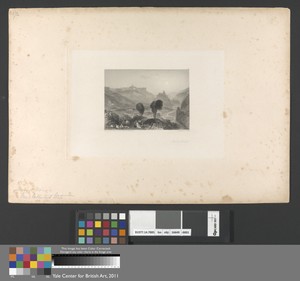 Mount Moriah by Edward Francis Finden, in Etching and engraving with chine-collé; first published state on medium, slightly textured, cream wove paper. Download — Edward Francis Finden Wallpaper