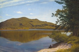 Mount Tom by Thomas Charles Farrer, created 1865, in oil on canvas. Download this artwork as a high-resolution wallpaper for desktop, tablet, or mobile.