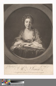 Mrs. Irwin by James Watson, in Mezzotint. Download this artwork as a high-resolution wallpaper for desktop, tablet, or mobile. — Art Picture