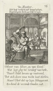 Munter by Jan Luyken, created 1694, in paper; etching. Download this artwork as a high-resolution wallpaper for desktop, tablet, or mobile. — Art Wallpaper