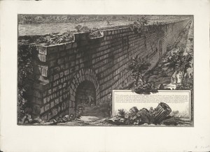 Muurconstructie by Giovanni Battista Piranesi, created after 1764, in paper; etching. Download this artwork as a high-resolution wallpaper for desktop, tablet, — Travel Background