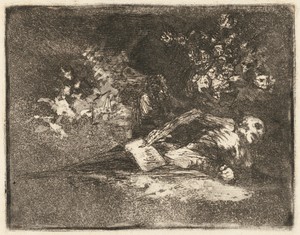 Nada (Nothing) by Francisco de Goya, created 1810/1820, in etching, aquatint and lavis with burnishing (proof) on laid paper. Download this artwork as a high-re — Francisco de Goya Wallpaper