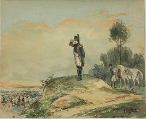 Napoleon by Nicolas Toussaint Charlet, created after 1835, in Watercolor and gouache, over traces of graphite, on tan wove paper. Download this artwork as a hig — Art Background