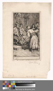 Nathan the Wise by William Strang, in Etching on medium, slightly textured, cream laid paper. Download this artwork as a high-resolution wallpaper for desktop, — Art Picture