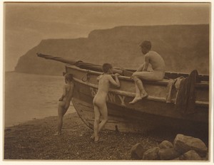 Natives by Frank Meadow Sutcliffe, created 1895. Download this artwork as a high-resolution wallpaper for desktop, tablet, or mobile. — Frank Meadow Sutcliffe Wallpaper