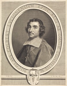 Nicolas Colbert by Nicolas Pitau (I), in engraving. Download this artwork as a high-resolution wallpaper for desktop, tablet, or mobile. — Nicolas Pitau (I) Wallpaper