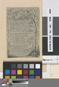 Night (Plate 30) by William Blake, in Relief etching printed in green ink, with hand coloring in watercolor on moderately thick, slightly textured, cream wove p — William Blake Wallpaper