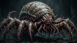 The full horror of Kaneki's centipede kakuja form, a monstrous entity.