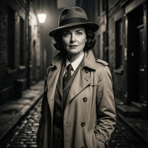 Lily Sullivan som en noir-detektiv i en mørk bakgate