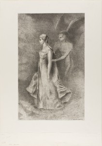 Obsession by Odilon Redon, created 1894, in Lithograph in black on light gray China paper laid down on ivory wove paper. Download this artwork as a high-resolut — Odilon Redon Wallpaper