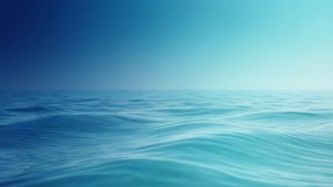 Minimalistische oceaanverloopachtergrond met zachte golflijnen