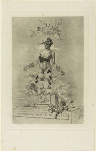 Offering by Félicien Rops, created 1895, in Heliogravure, with drypoint, on ivory laid paper. Download this artwork as a high-resolution wallpaper for desktop, — Félicien Rops Wallpaper