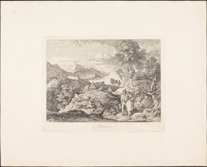 Olevano by Ludwig Richter, created c. 1831, in etching. Download this artwork as a high-resolution wallpaper for desktop, tablet, or mobile. — Art Picture