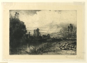 On the Test by Francis Seymour Haden, created 1859, in Etching. Download this artwork as a high-resolution wallpaper for desktop, tablet, or mobile. — Art Picture