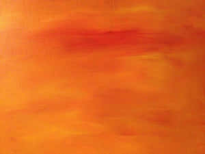 Obra de arte abstracta con cálidos tonos naranja y rojo y pinceladas visibles. — Orange Fondos