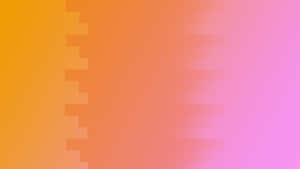 Degradado digital abstracto con bordes pixelados en naranja y rosa. — Orange Fondos