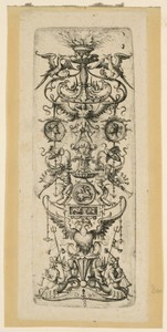 Ornamental Candelabrum by Daniel Hopfer (I), created 1520, in Etching on white laid paper, lined. Download this artwork as a high-resolution wallpaper for deskt — Art Picture