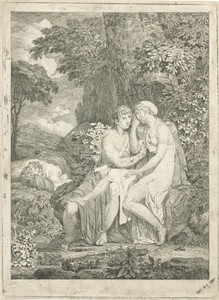 Orpheus troost Eurydice by Jean Grandjean, created 1765 - 1781, in paper; etching. Download this artwork as a high-resolution wallpaper for desktop, tablet, or — Jean Grandjean Wallpaper