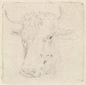 Ossenkop by Pieter Janson, created 1780 - 1851, in paper; soft-ground etching. Download this artwork as a high-resolution wallpaper for desktop, tablet, or mobi — Pieter Janson Wallpaper