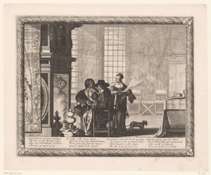 Ouderdom by Abraham Bosse, created 1636, in paper; etching; engraving. Download this artwork as a high-resolution wallpaper for desktop, tablet, or mobile. — Portrait Background