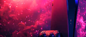 P S5 Consoleand Controller Abstract Background