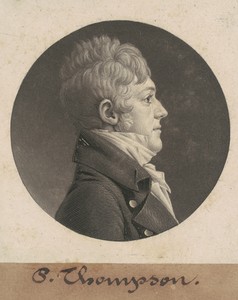 P. Thompson by Charles B. J. Févret de Saint-Mémin, created 1805, in mezzotint and engraving in black on wove paper mounted to brown wove paper. Download this a — Charles B. J. Févret de Saint-Mémin Wallpaper