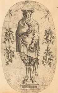 Pan by Jean Mignon, created 1543/1545, in etching. Download this artwork as a high-resolution wallpaper for desktop, tablet, or mobile. — Art Picture