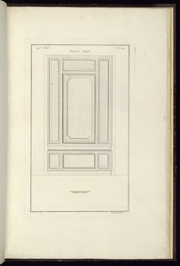 Panneau simple by Juste-François Boucher, created ca. 1775, in Engraving on off white laid paper. Download this artwork as a high-resolution wallpaper for deskt