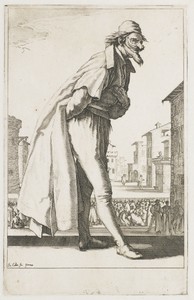 Pantalone by Jacques Callot, created 1619, in paper; etching; engraving. Download this artwork as a high-resolution wallpaper for desktop, tablet, or mobile.