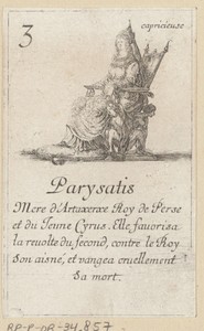 Parysatis by Stefano della Bella, created 1620 - 1664, in paper; etching. Download this artwork as a high-resolution wallpaper for desktop, tablet, or mobile. — Stefano della Bella Wallpaper