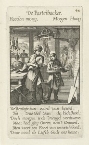 Pasteibakker by Caspar Luyken, created 1694, in paper; etching. Download this artwork as a high-resolution wallpaper for desktop, tablet, or mobile. — Art Wallpaper