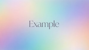 A minimal pastel abstract wallpaper with centered 'Example' text for placeholder use.