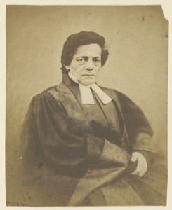 Pasteur Monod by Nadar [Gaspard Félix Tournachon], created 1854–1855. Download this artwork as a high-resolution wallpaper for desktop, tablet, or mobile. — Art Picture